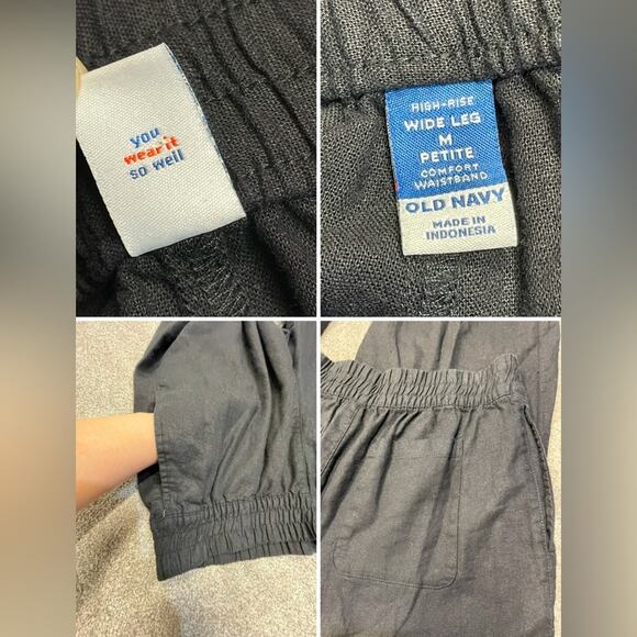 palazzo flowy breathable beachy loose  Old navy high rise wide leg pants medium - Picture 3 of 13